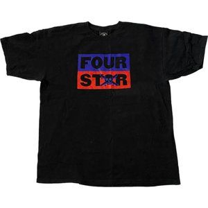FOURSTAR Men's T-Shirt Skateboard Tee - Black [XL]